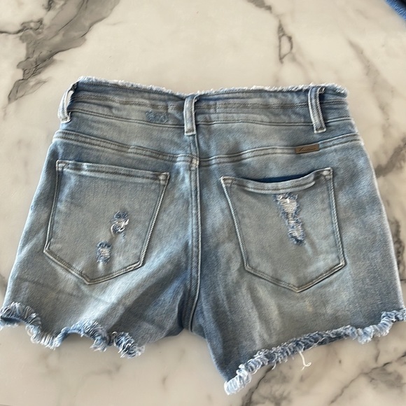 Distressed Kancan Jean Shorts Size 28 - Picture 2 of 5